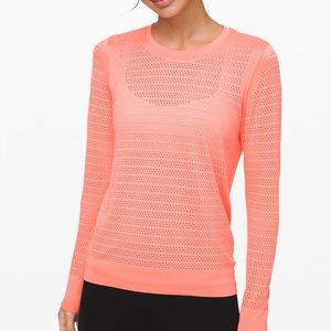 Lululemon Breeze By Long sleeve Light Coral 4